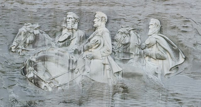 Jefferson Davis, Lee, and Stonewall Jackson at Stone Mountain