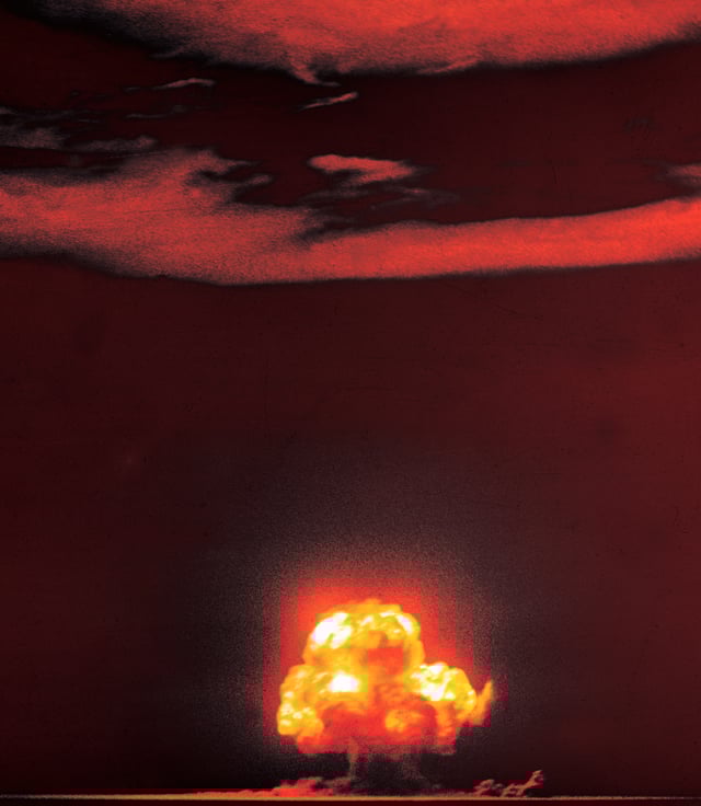 Original color-exposed photograph by Jack Aeby, July 16, 1945.