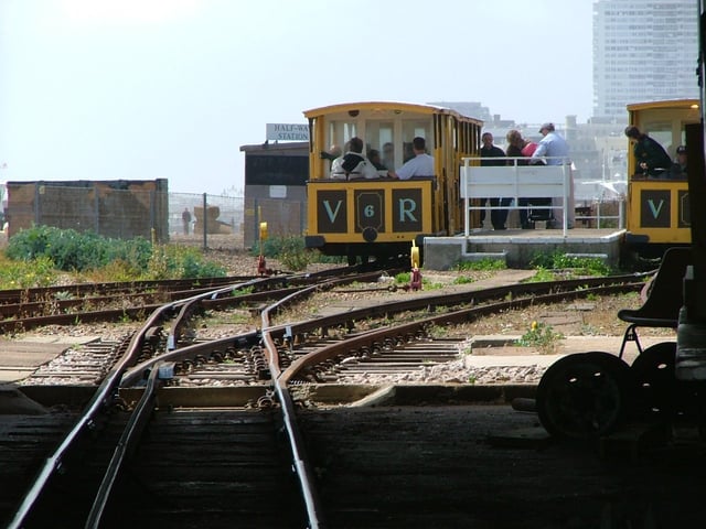 Volks Electric Railway, built in 1883, is still in operation