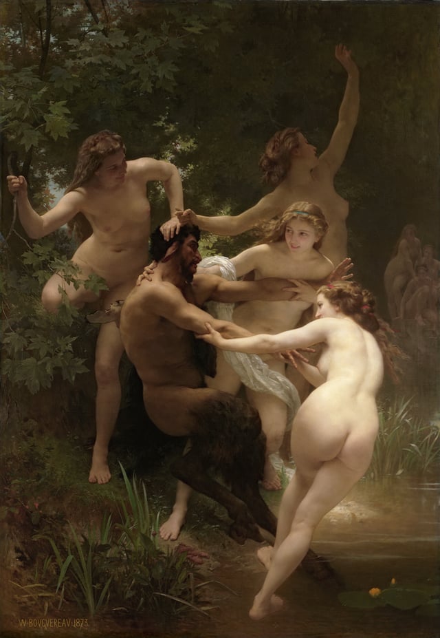 Nymphs and Satyr (1873) by William-Adolphe Bouguereau