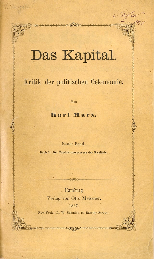 The first volume of Das Kapital