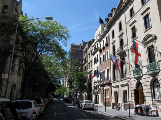 East 69th Street between Park and Madison Avenues, in the Upper East Side Historic District