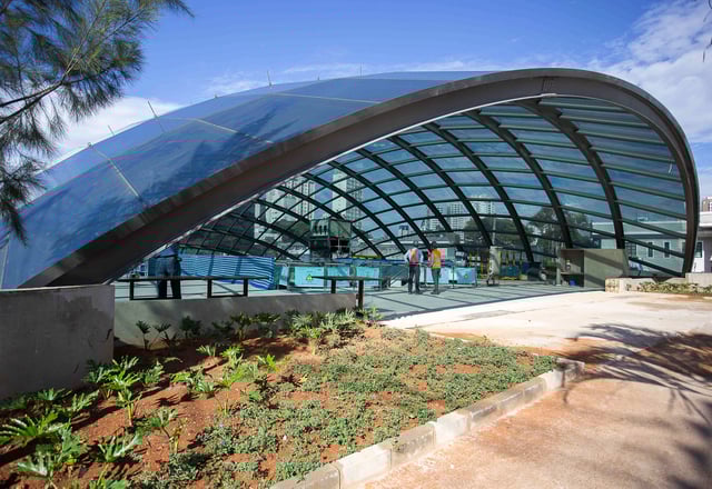 Brooklin Station of the Line 5 of the São Paulo Metro.