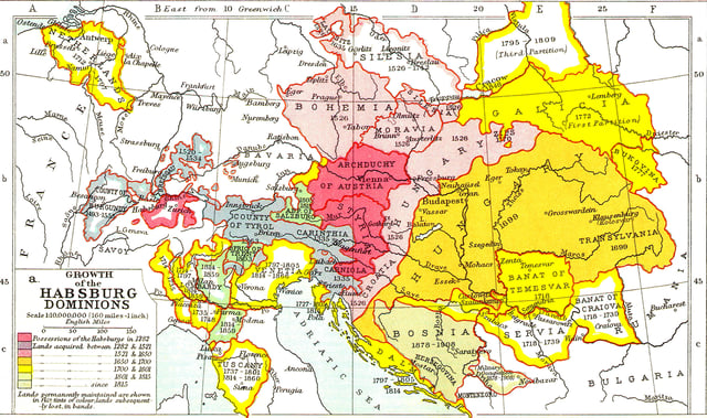 Growth of the Habsburg Monarchy in Central Europe