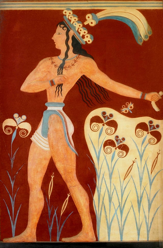 The "Prince of Lilies" Fresco from Knossos