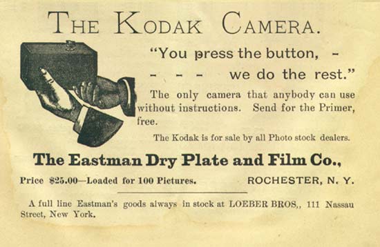 An advertisement from The Photographic Herald and Amateur Sportsman (November 1889)