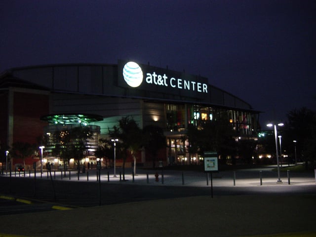 The AT&T Center, home of the NBA's Spurs