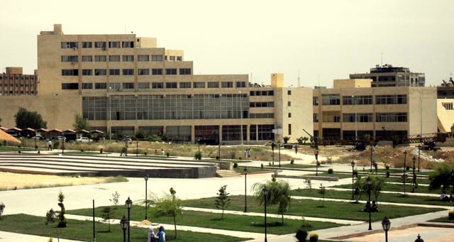 The faculty of Arts and Humanities at the University of Aleppo