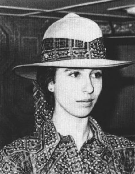 Princess Anne at Massawa, Ethiopia, in February 1973