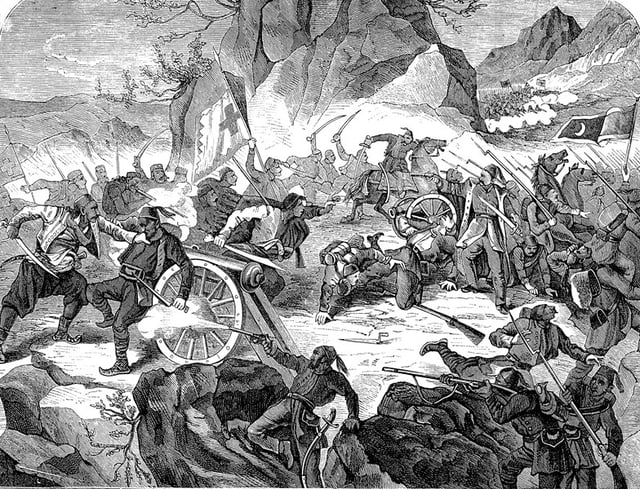 Battle of Vučji Do between Montenegrin and Ottoman Army