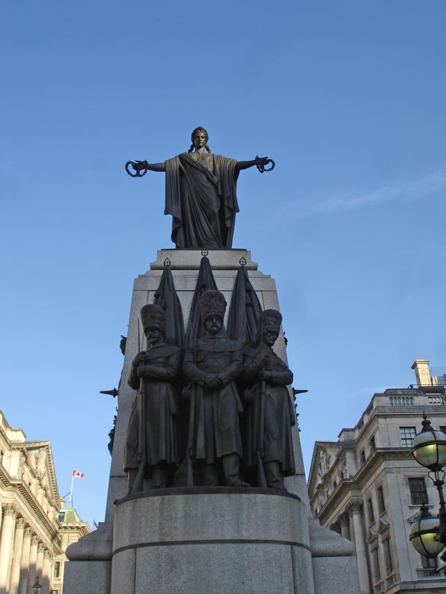 Crimean War Memorial at Waterloo Place, St James's, London