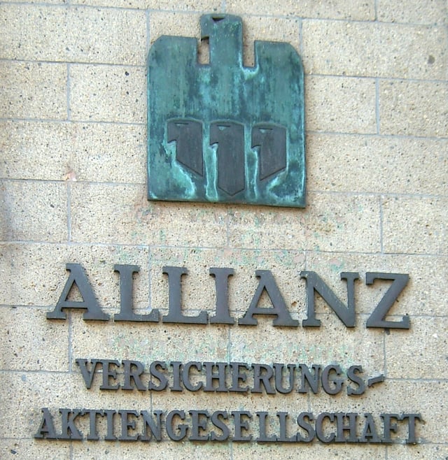 The original Allianz logo, designed in 1923 by Karl Schulpig