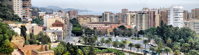 Málaga in winter.