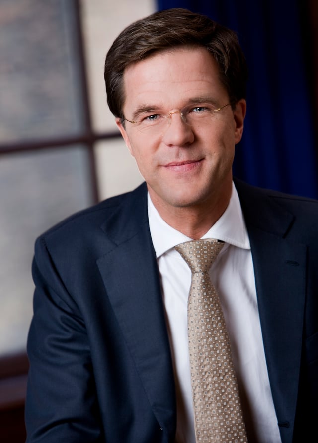 Mark Rutte Prime Minister of the Netherlands since 14 October 2010