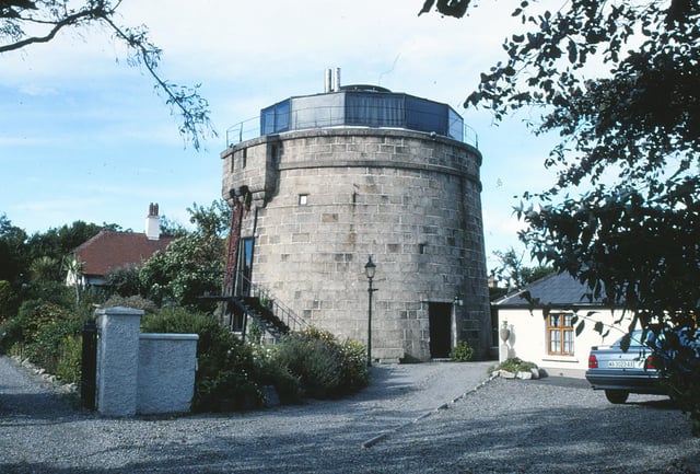 The Martello Tower in Bray, adapted as a private residence, where Bono and Ali lived during the 1980s