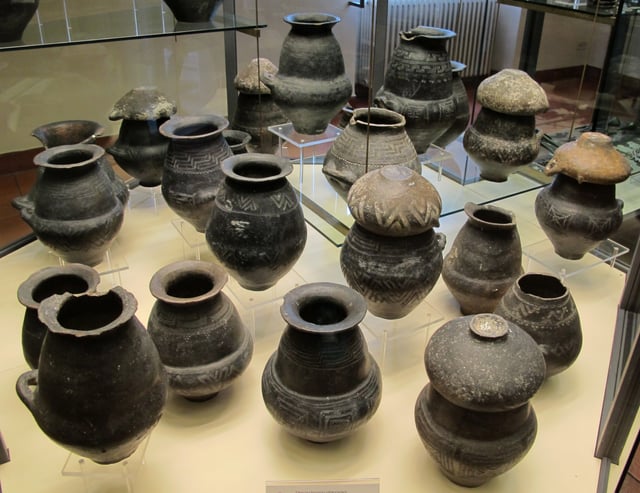 Cinerary urns of the Villanovan culture