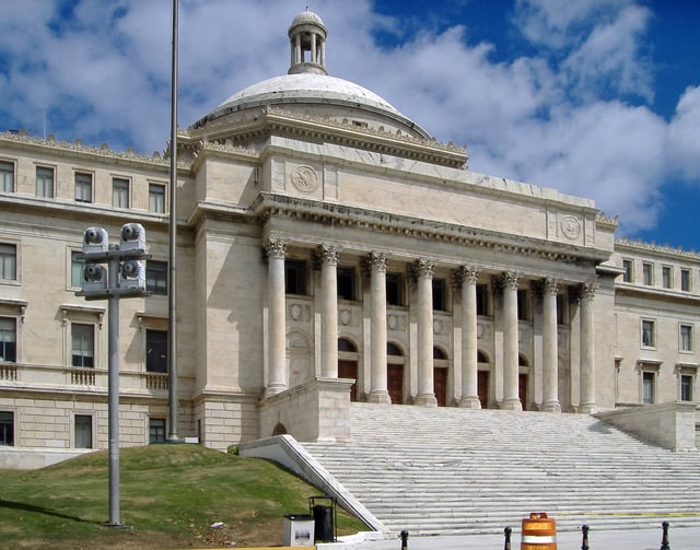 The Capitol of Puerto Rico, home of the Legislative Assembly in Puerto Rico