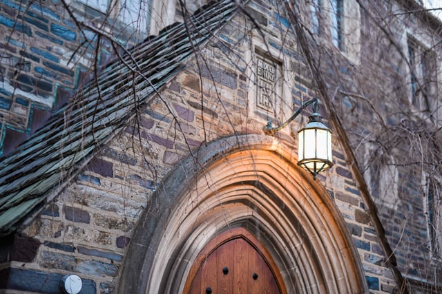 A light at the Princeton campus