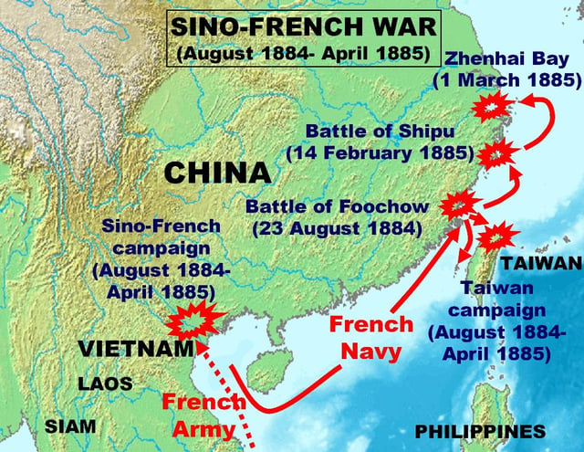 French military and naval operations during the Sino-French War (August 1884–April 1885)