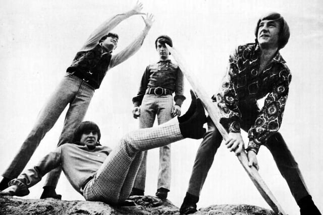 (from left to right) Dolenz, Jones, Nesmith, Tork in 1966