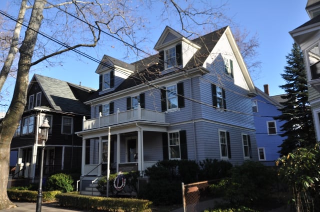 Kennedy's birthplace in Brookline, Massachusetts