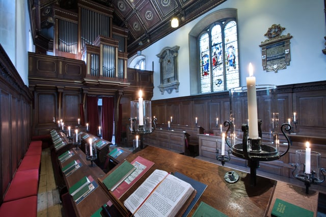 Interior of the chapel.