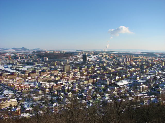The city of Most viewed from Hněvín