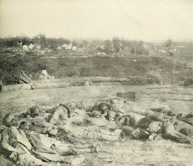 Confederate dead after the Battle of Corinth, October 5, 1862