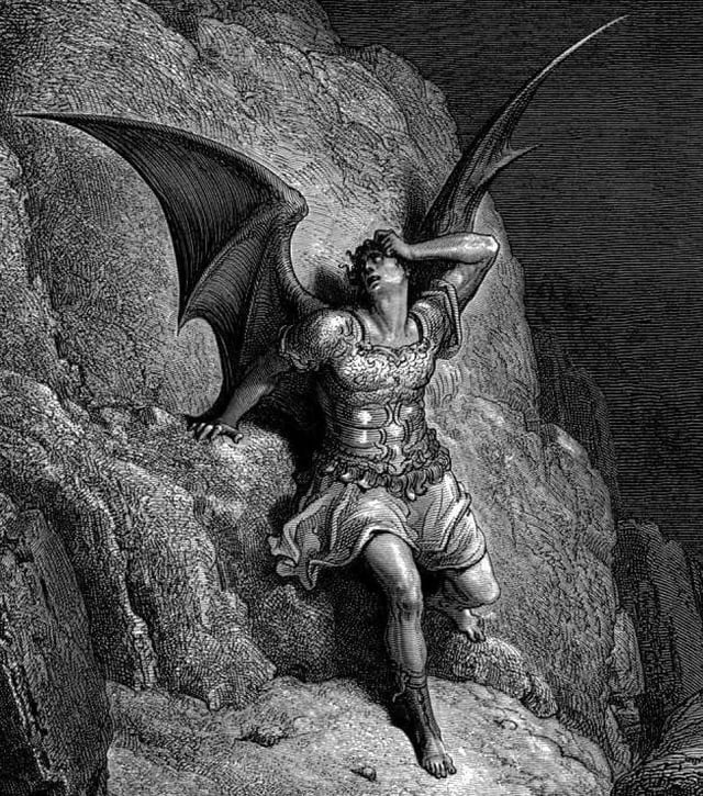 Satan in Paradise Lost, as illustrated by Gustave Doré