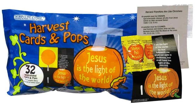 Halloween Scripture Candy with gospel tract