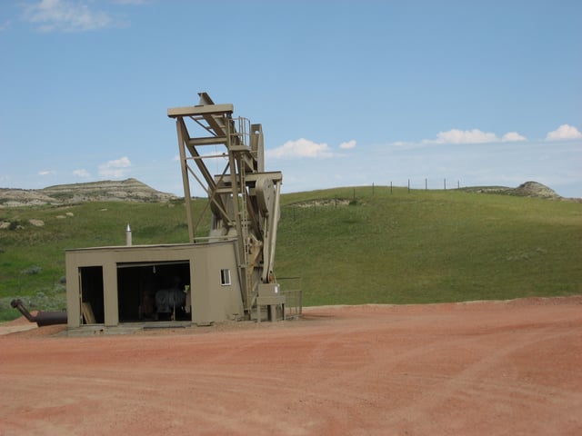 Oil well in western North Dakota