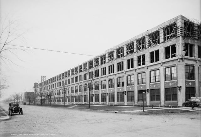 Packard Automotive Plant, an automobile factory closed and abandoned in 1958