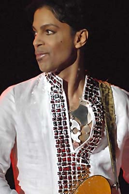 Prince at Coachella in 2008