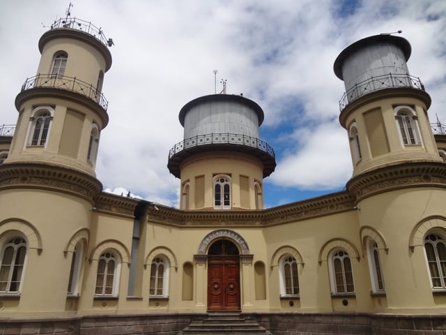 The oldest observatory in South America is the Quito Astronomical Observatory, founded in 1873 and located in Quito, Ecuador. The Quito Astronomical Observatory is managed by the National Polytechnic School.