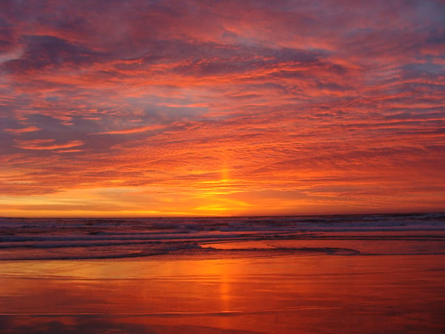 Sunset in Monterey County, California, U.S.