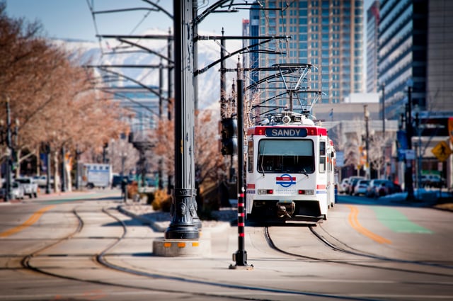 UTA TRAX services the university and other parts of Salt Lake City