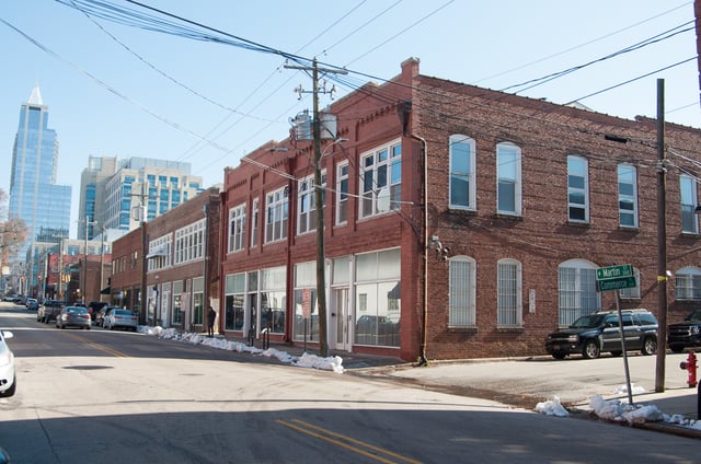Warehouses on Martin Street, Raleigh NC