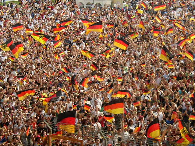 The 2006 World Cup saw a widespread public display of the German national flag.
