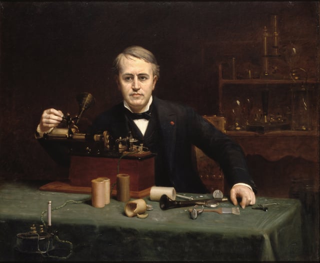 Portrait of Edison by Abraham Archibald Anderson (1890), National Portrait Gallery