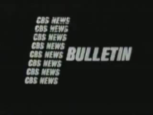 CBS News Bulletin covering the assassination of John F. Kennedy.