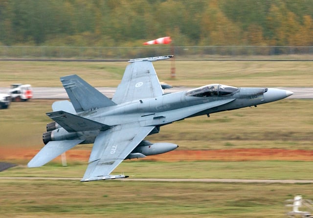 Canadian CF-18 Hornets participated in combat during the Gulf War.