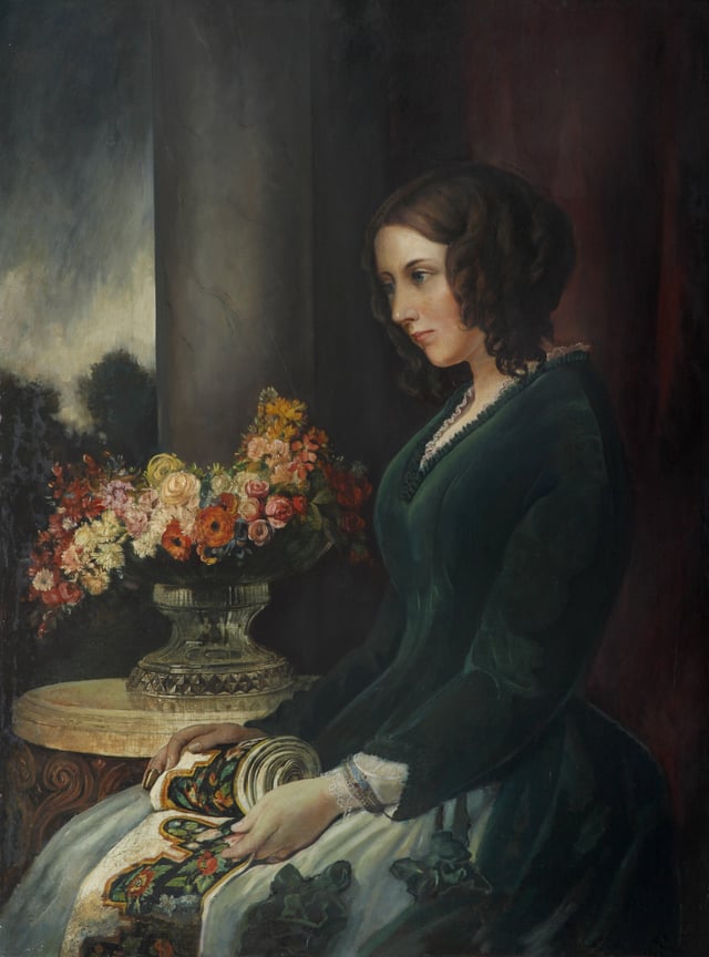 Catherine Dickens c. 1847 by Daniel Maclise