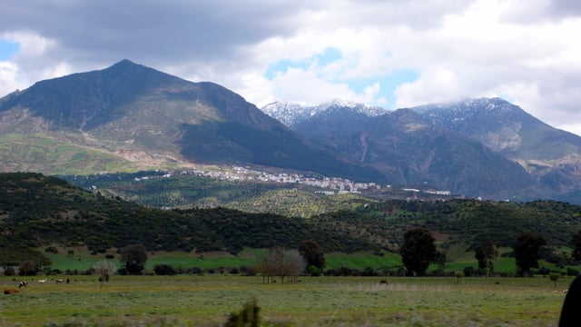 Rif Mountains in northern Morocco