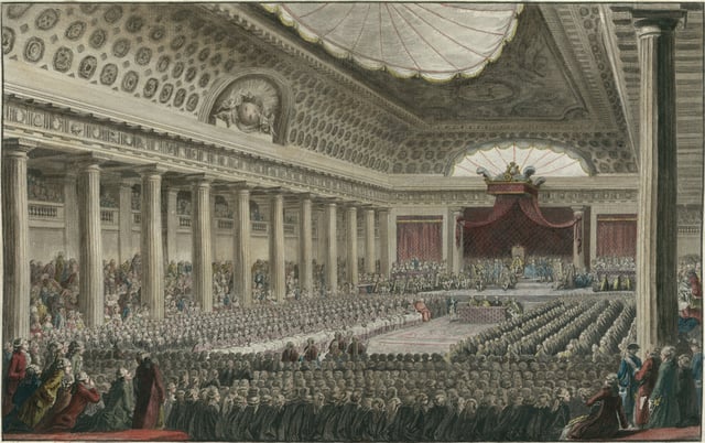 The meeting of the Estates General on 5 May 1789 at Versailles