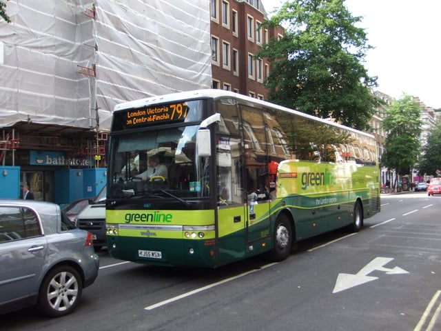 Green Line Van Hool bodied VDL SB4000 in London in May 2011