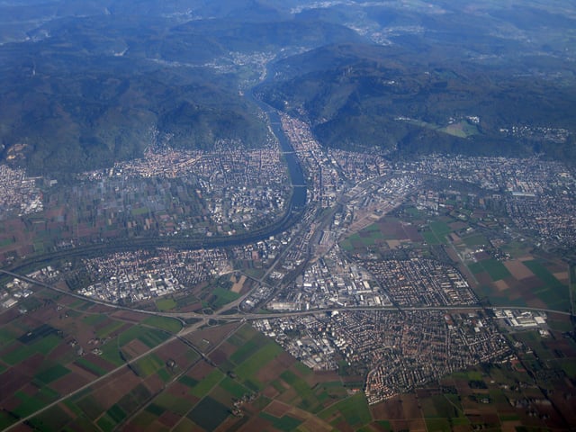 Heidelberg with suburbs