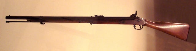 French-made Minié rifle used in Japan during the Boshin war (1868–1869).