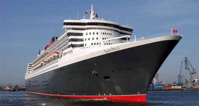 RMS Queen Mary 2, once the world's largest passenger ship, was built in Saint-Nazaire.
