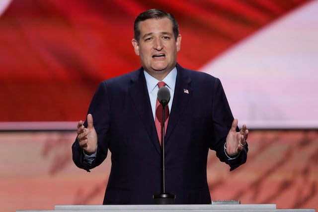 Cruz at the 2016 Republican National Convention, July 20, 2016