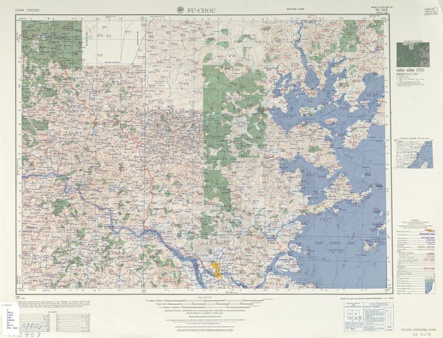 Nangan Island in the East China Sea (labelled as MA-TSU (ISLAND) 馬祖) (1954)